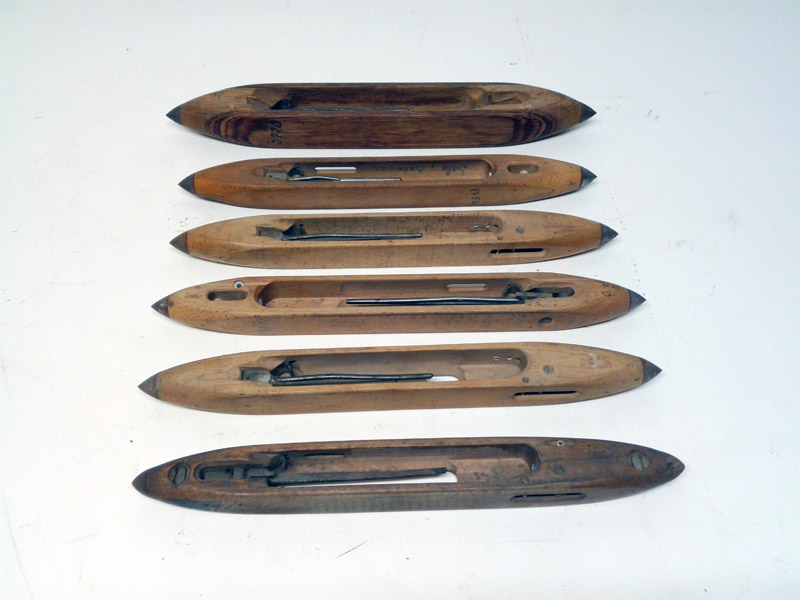 lanzadera telar tejedora telas madera metal larg 37_5-53_5 t10u